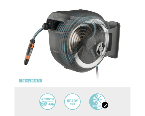 Gardena Roll-up Automatik-Schlauchbox mit 30 Meter Schlauch
