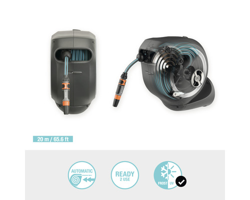 Gardena Wand-Schlauchbox mit 20 Metern Schlauchlänge