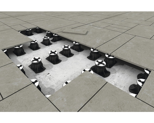 Terrassenplatten auf Stelzlager-System für den Außenbereich