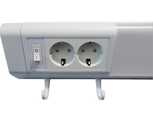 Steckdosenleiste mit zwei Steckdosen und Schalter