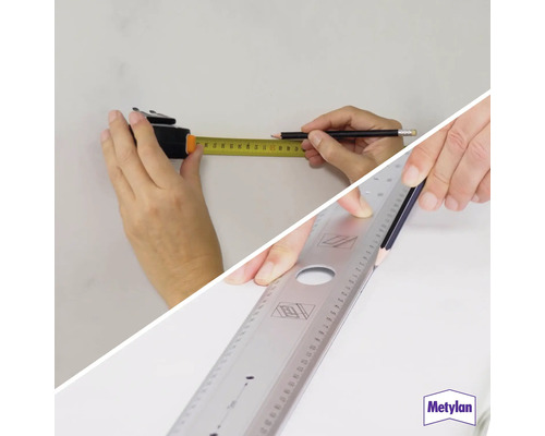 Anwendung von Maßband und Stahllineal