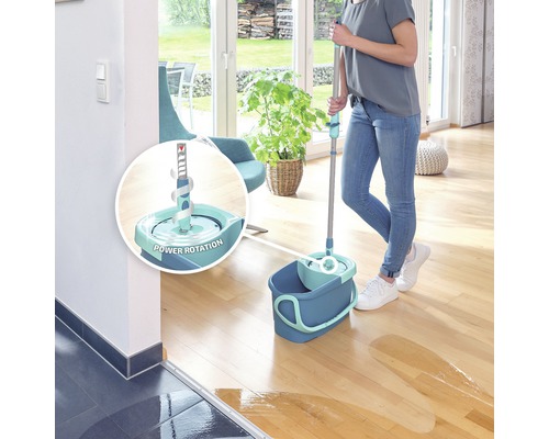 Clean Twist Disc Mop Ergo Wischset Leifheit 3-tlg. inkl.