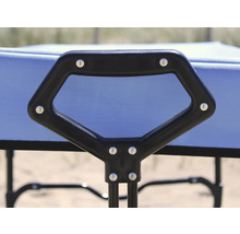 Bollerwagen axi faltbar mit Dach, Tasche, Bremse und Stange blau