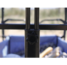 Bollerwagen axi faltbar mit Dach, Tasche, Bremse und Stange blau