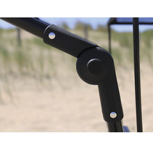 Bollerwagen axi faltbar mit Dach, Tasche, Bremse und Stange blau