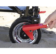 Bollerwagen axi faltbar mit Dach, Tasche, Bremse und Stange blau