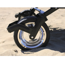 Bollerwagen axi faltbar mit Dach, Tasche, Bremse und Stange blau