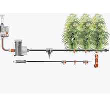 Automatische Gartenbewässerungsanlage mit digitaler Steuerung und Tropfschlauch