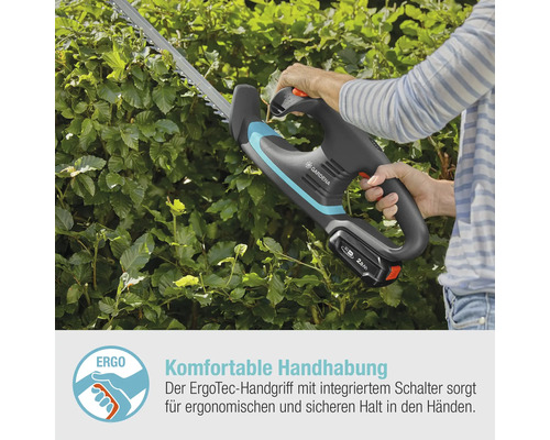 Gartenschere von Gardena im Einsatz an einer Hecke