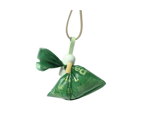 Hundebeutelspender mit vollem Hundebeutel