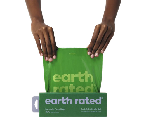 Earth Rated Hundebeutel Lavendel mit Spender