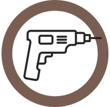 Symbol einer Bohrmaschine