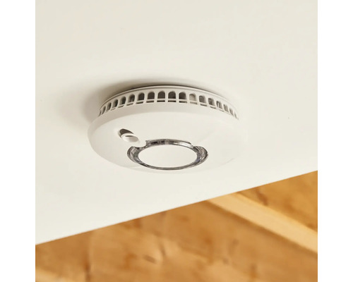 Rauchmelder an der Decke montiert