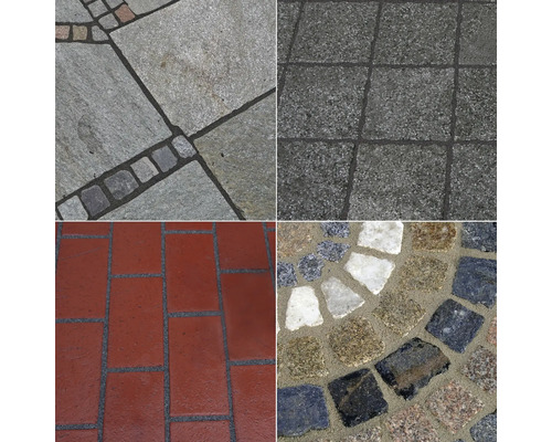 Collage verschiedener Pflastersteine