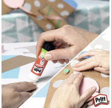 Pritt Klebestift im Einsatz beim Basteln mit Papier und Pappe.
