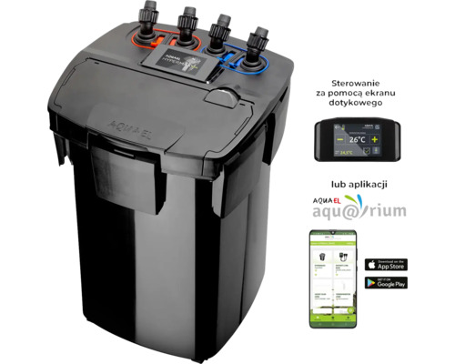Aquael Hypermax Aquariumfilter mit Touchscreen und App-Steuerung