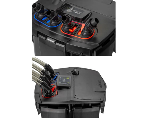 Aquarium Aussenfilter mit Schläuchen und Anschlüssen