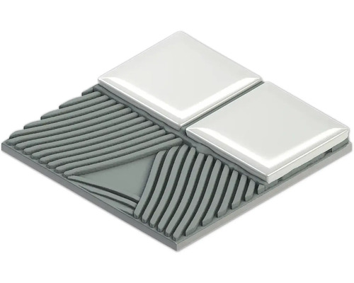 Verlegung von Fliesen im Dünnbettverfahren mit Fliesenkleber