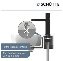 SCHÜTTE Waschtischarmatur NEW YORK schwarz matt 33616