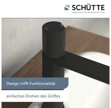 SCHÜTTE Waschtischarmatur NEW YORK schwarz matt 33616