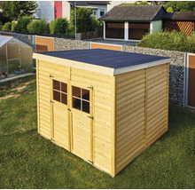 Gartenhaus aus Holz mit Doppeltür und Fenster