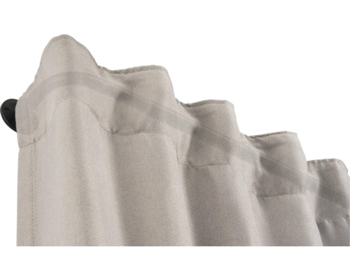 Gardine mit Faltenbandaufhängung