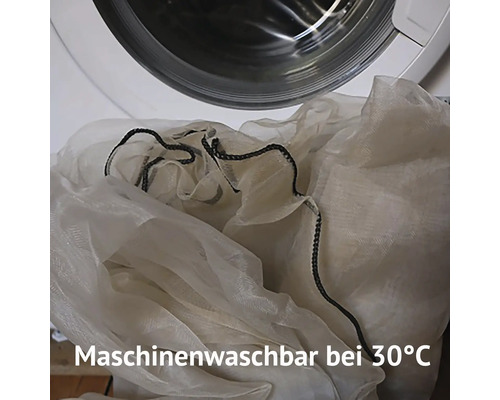 Wäschesack in der Waschmaschine, waschbar bei 30 Grad