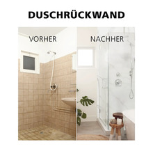 Duschrückwand mySpotti Shower Zen Steine Sand 255 x 150 cm SH-255150-1395-HB