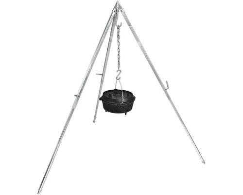 Dreibein mit Hängekette und Dutch Oven