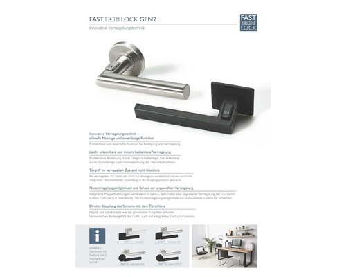 Fast Lock Gen2 Türbeschläge mit innovativer Verriegelungstechnik