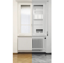 Raumbild mit Fenster und Heizkörper