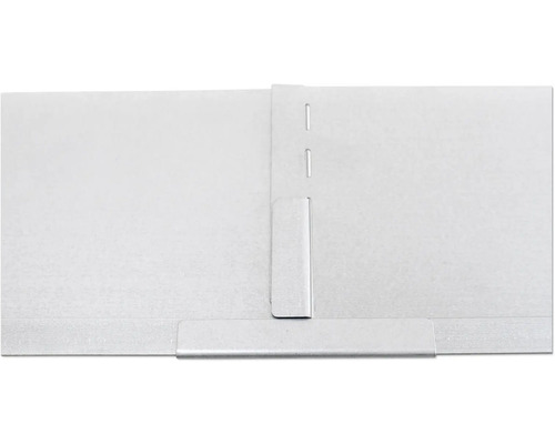 Detailansicht einer Metallfassade mit Befestigungselementen