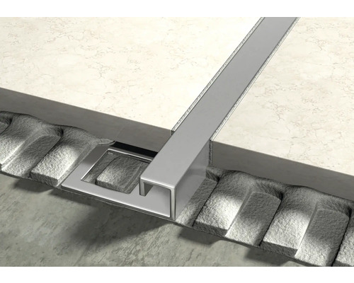 Edelstahl Duschrinne mit Fliesen