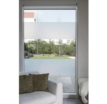 Fenster mit Sichtschutzfolie im Wohnzimmer