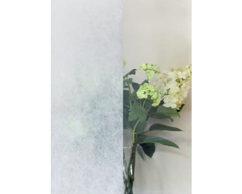 Dekorfolie auf Glas mit Blumenarrangement