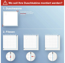 Eckeinstieg Schiebetür SCHULTE ExpressPlus Sunny 90 x 90 cm Dekor Dezent light Profilfarbe alpinweiß-thumb-1
