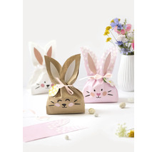 Dekorative Geschenktüten mit Hasenmotiven und Hasenohren aus Papier