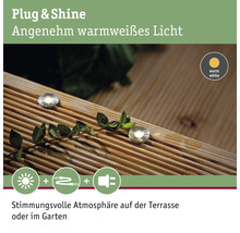 Paulmann Plug & Shine LED Einbauleuchten Starterset IP67 5x0,22W 5x3 lm 3000 K warmweiß Ø 15/10 mmMicroPen II silber 230/24V 5 Stück-thumb-9