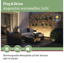 Paulmann Plug & Shine LED Einbau Lichtleiste IP67 8W 875 lm 3000 K 84,5 cm anthrazit 230/24V