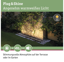 Paulmann Plug & Shine LED Lichtleiste Boden IP67 8W 660 lm 3000 K warmweiß HxB 58x856 mm anthrazit 230/24 V-thumb-8