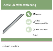 Aluminiumprofil für Lichtinstallation mit Zubehörinformationen