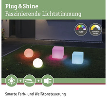 Paulmann Lichtobjekt Plug & Shine ZigBee RGBW IP65 2,8W 110 lm 200x200x200 mm Cube weiß 230/24 V - Kompatibel mit SMART HOME by hornbach-thumb-11