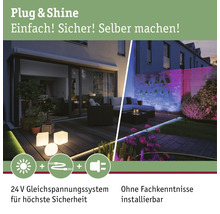 Paulmann Plug & Shine Bodeneinbauleuchte Einzelspot RGBW IP65 3,6W 200 lm 3000- 6500 K silber Zigbee - Kompatibel mit SMART HOME by hornbach