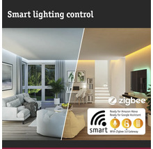 Paulmann Plug & Shine Bodeneinbauleuchte Einzelspot RGBW IP65 3,6W 200 lm 3000- 6500 K silber Zigbee - Kompatibel mit SMART HOME by hornbach