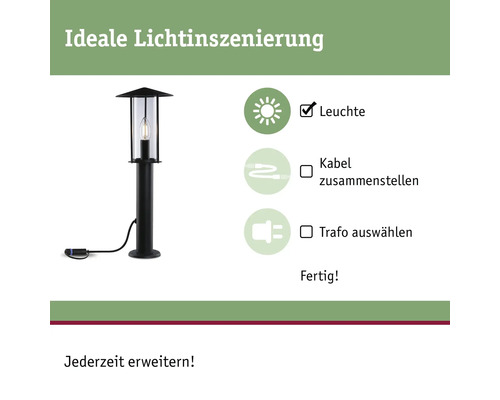 Gartenleuchte zur individuellen Lichtgestaltung.