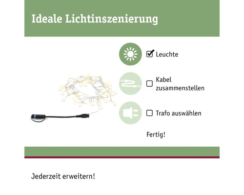 Lichterkette mit Kabel und Stecker