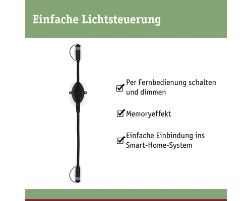 Lichtsteuerung mit Fernbedienung, Memoryeffekt und Smart-Home-System Integration