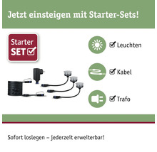 Gartenleuchten Starter Set mit Leuchten, Kabel und Transformator