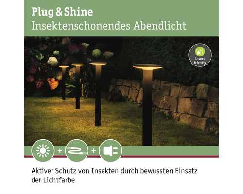 Außenbeleuchtung mit Insektenschutz für abendliche Beleuchtung