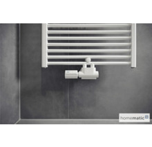Homematic IP Heizkörperthermostat mit Adapter an einem Heizkörper